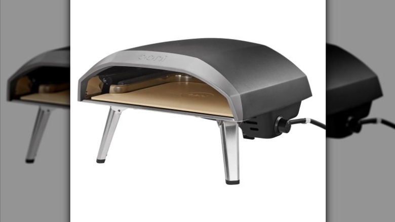 Ooni pizza oven on white background