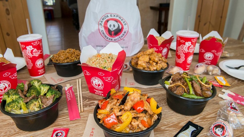 various foods from Panda Express