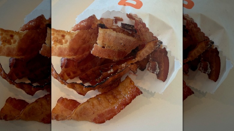 A bag of Dunkin's Snackin' Bacon