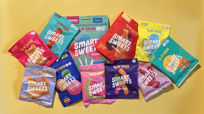 assortment of SmartSweets candy bags