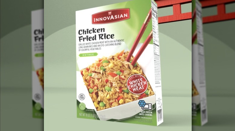 A pack of InnovAsian's frozen Chicken Fried Rice