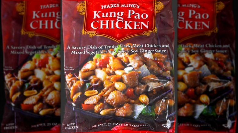 A pack of frozen Kung Pao Chicken by Trader Joe's