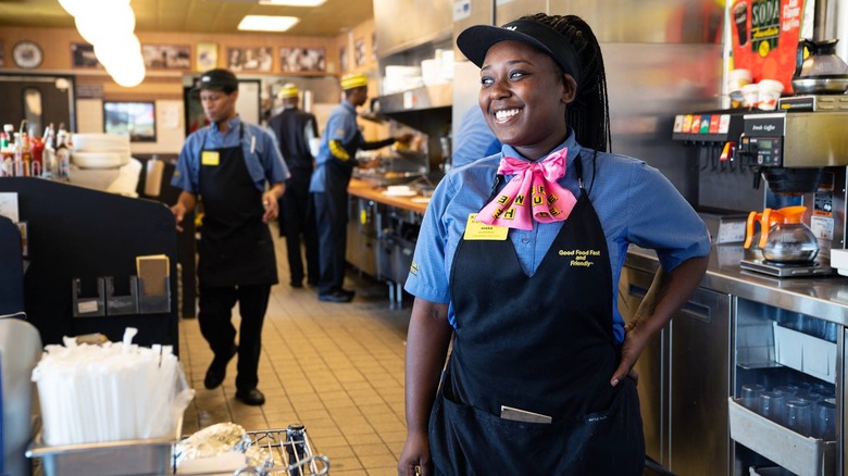 Waffle House employees at work
