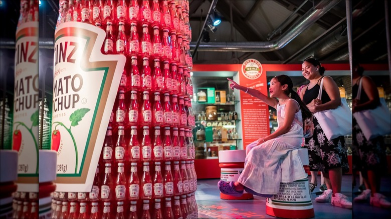 Giant Heinz ketchup display