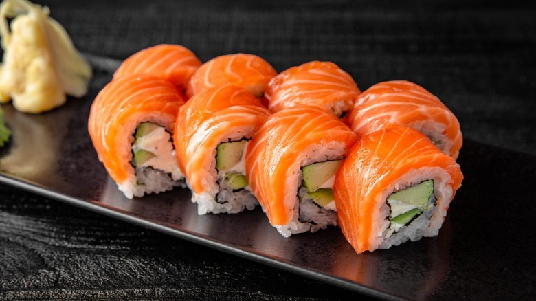 Philadelphia rolls with salmon