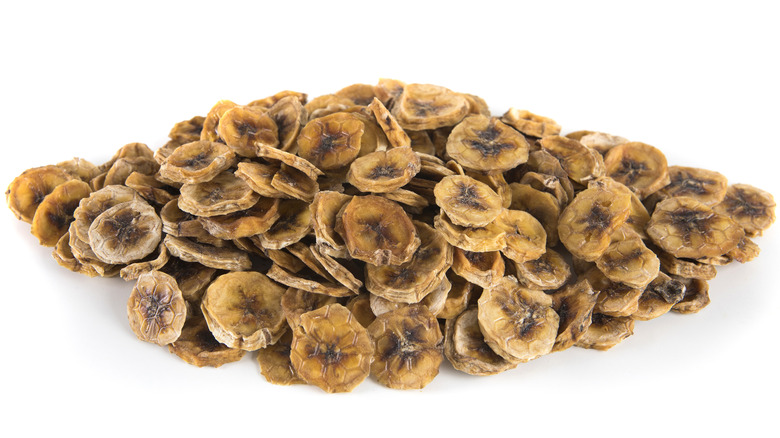 Dried brown bannas