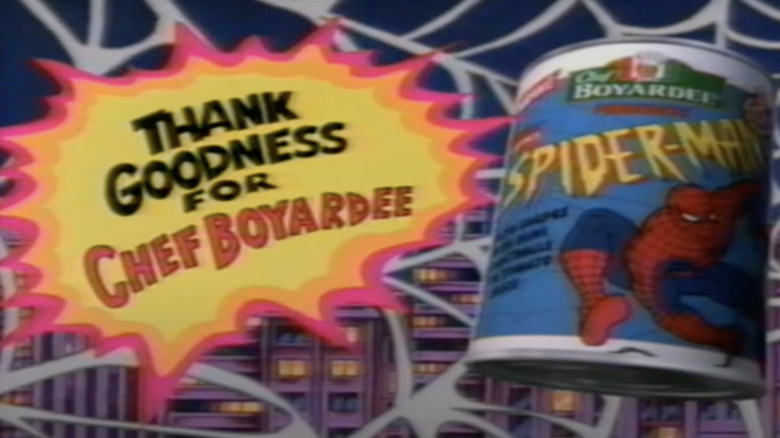 Spiderman pasta vintage ad