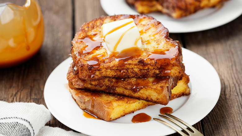 French toast with glaze