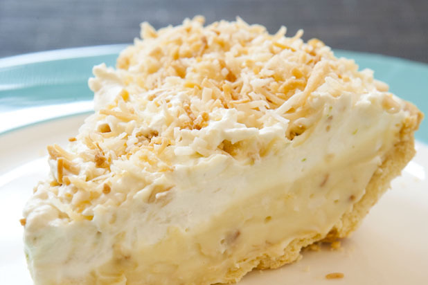 Toasted Coconut Cream Pie with Lime Whipped Cream
