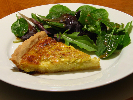 Gluten-Free Leek and Goat Cheese Quiche