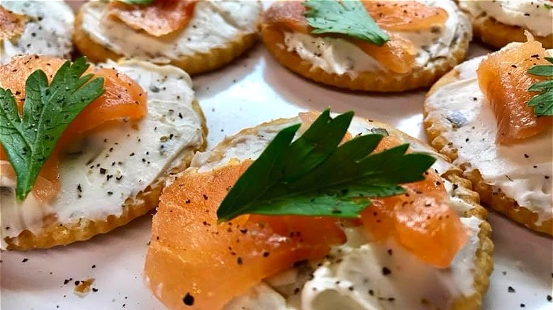 Ritz cracker cream cheese and salmon recipe