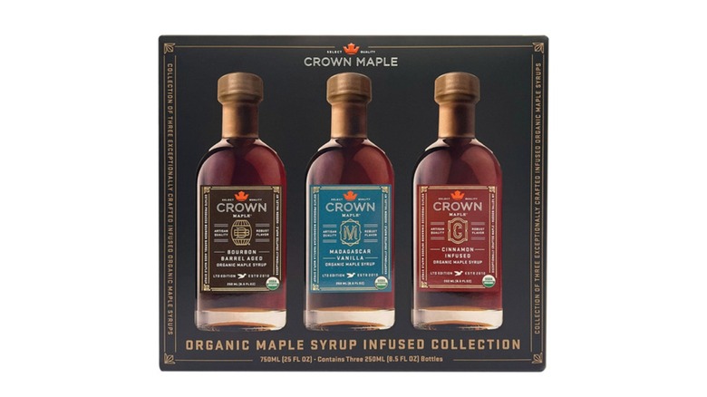 package of Crown Organic Infused Maple Syrup Variety Pack