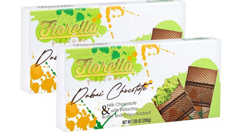 2 boxes of Fiorella Dubai Chocolate Bars