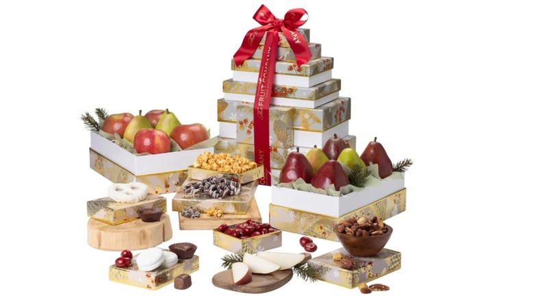 opened boxes plus the tower from the The Fruit Company Celebration collection