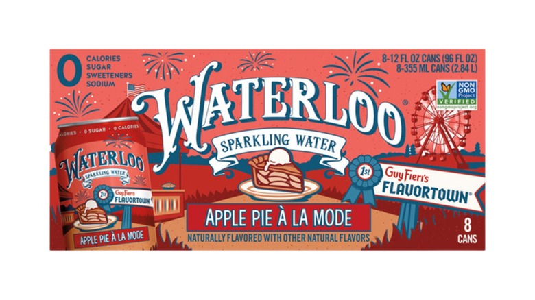 An 8-pack of ﻿Waterloo Sparkling Water Apple Pie à la Mode