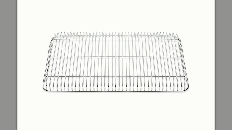 A Caraway Home Stainless Steel Cooling Rack on a white background