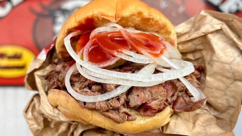 Chaps pit beef sandwich