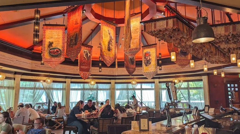 The interior of Nomad Lounge in Animal Kingdom