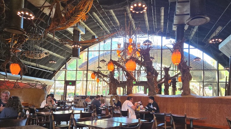 The interior of Satu-li Canteen in Animal Kingdom's Pandora