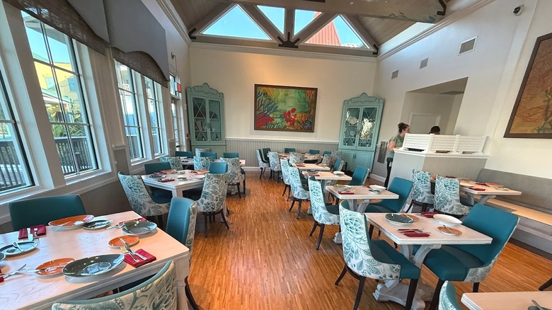 The interior of Sebastian's Bistro at Caribbean Beach Resort