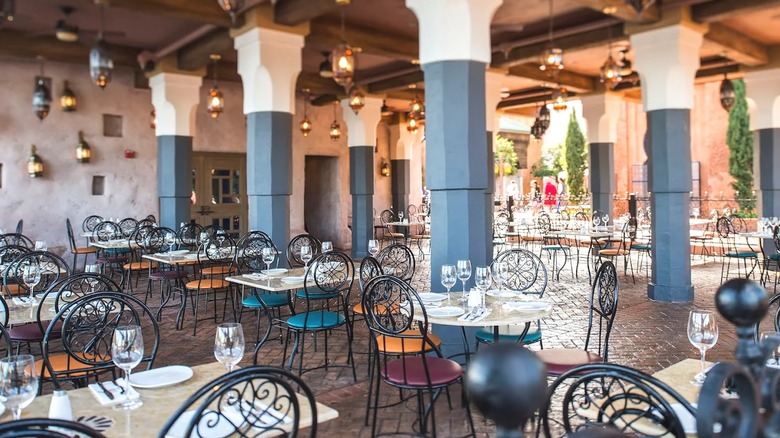 The interior of Spice Road Table at Epcot's World Showcase