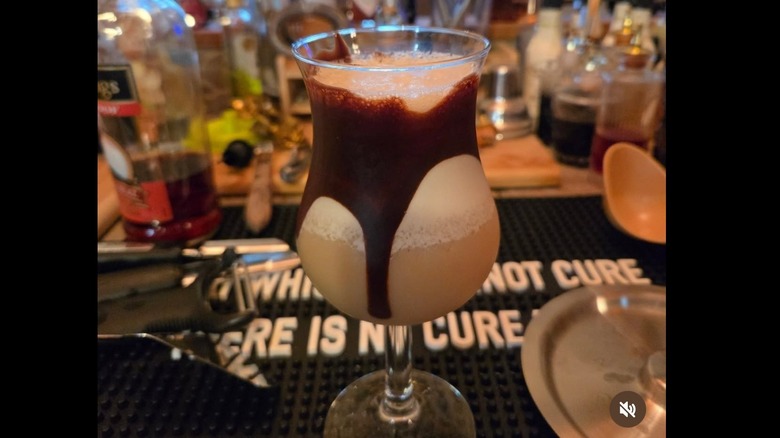 Bushwacker cocktail with chocolate