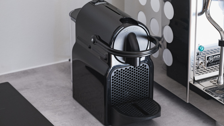 Black Nespresso machine