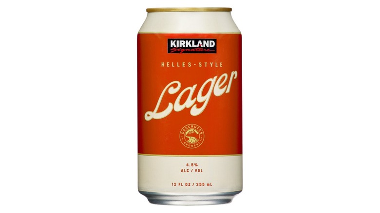 Can of Kirkland Signature Helles-Style Lager