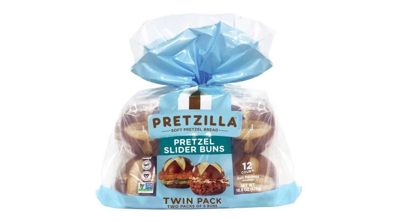 bag of Pretzilla Pretzel Slider Buns