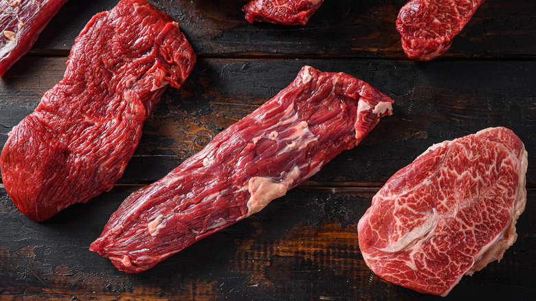 Selection of value steak cuts