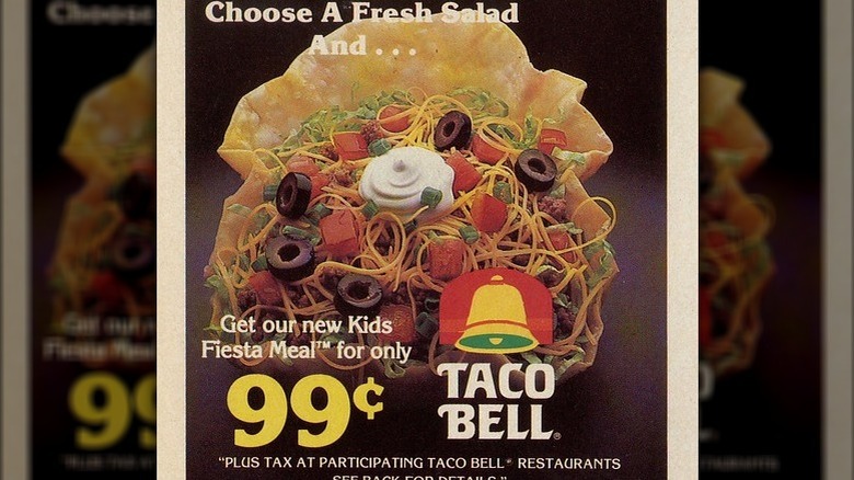 Taco Bell seafood salad ad