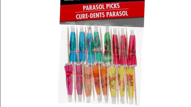 cocktail umbrellas from dollar tree