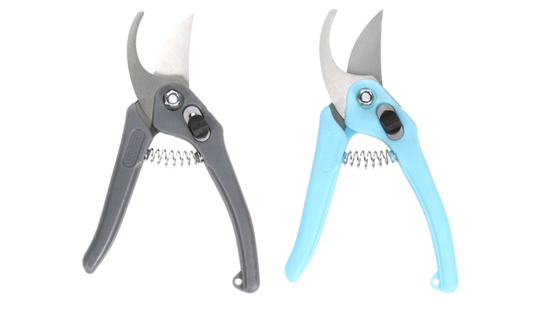 Two pruning shears
