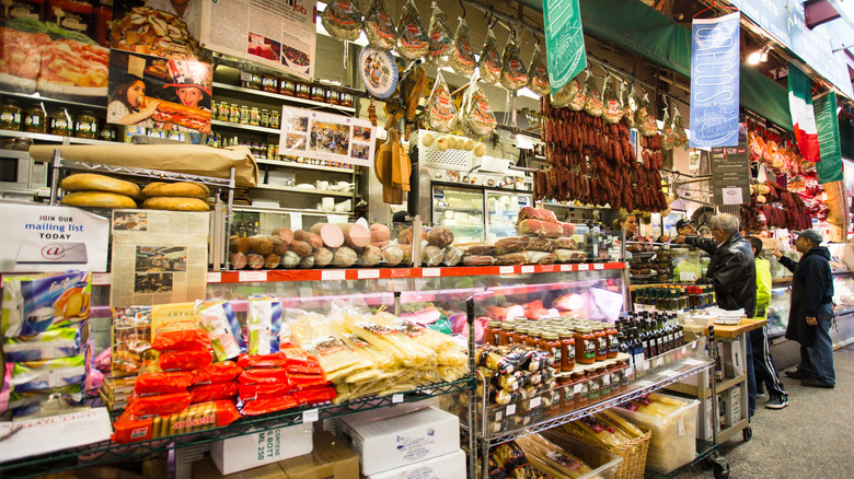 New York City deli counter