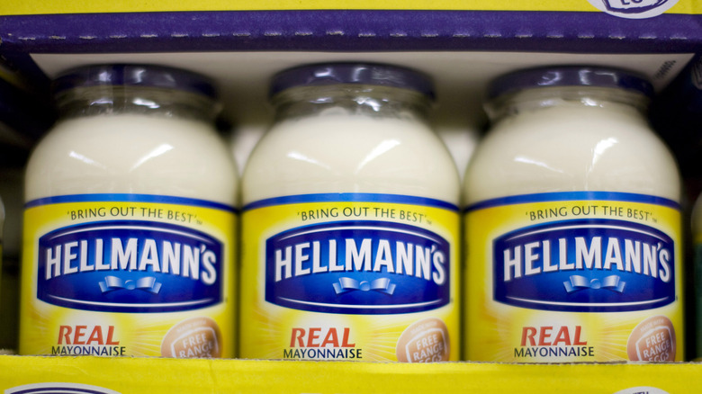 Hellmann's Mayonnaise on shelf