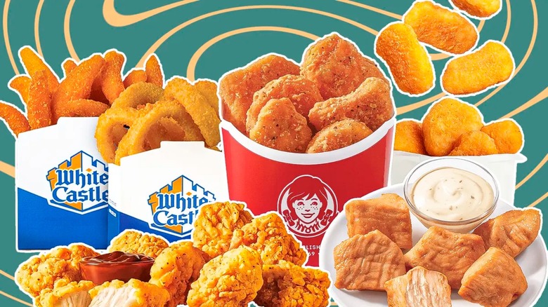 fast food chicken nuggets assortment