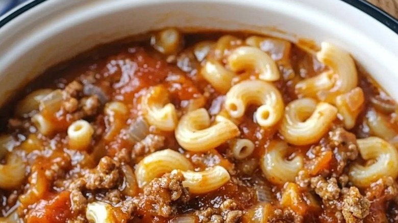 A bowl of Depression-era slumguillion stew