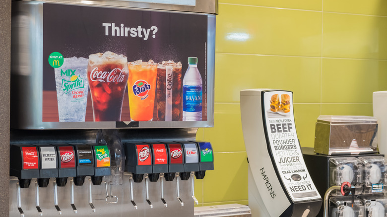 McDonald's soda machine