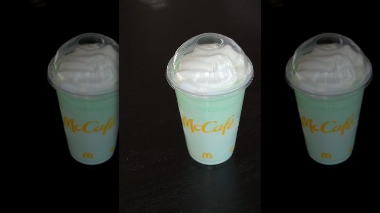 McDonald's shamrock milkshake