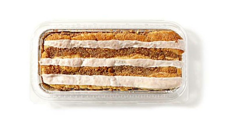 Publix Apple Coffee Cake on white background