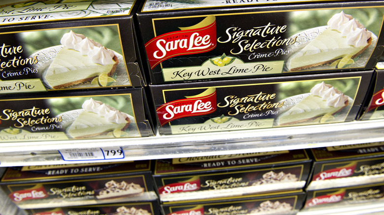 Boxes of frozen pies