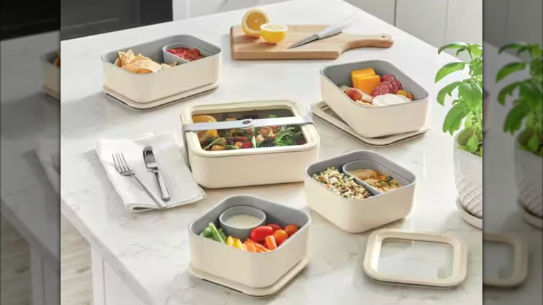 Caraway Home 14-piece Glass Food Storage Set