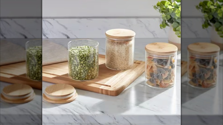 Kitchen Details 3-Piece Borosilicate Glass Food Storage Container Set