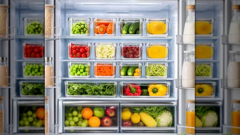 Numhew 14 Piece Clear Fridge Organizer