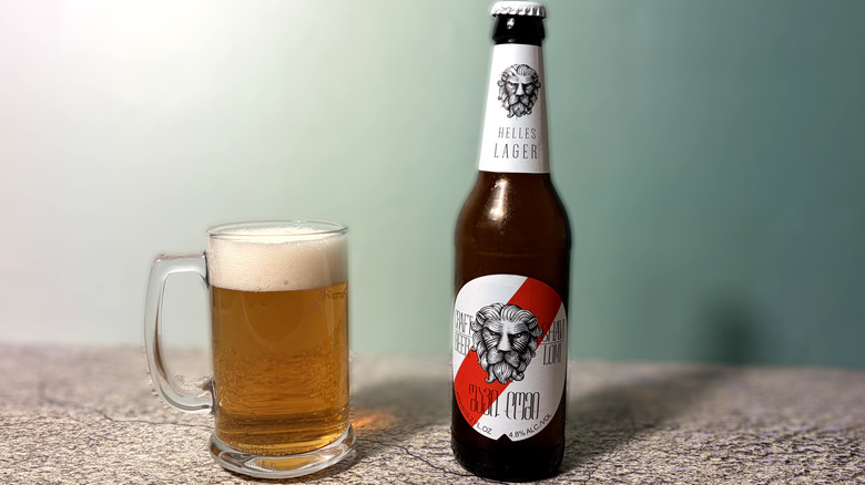 glass and bottle of Shavi Lomi beer