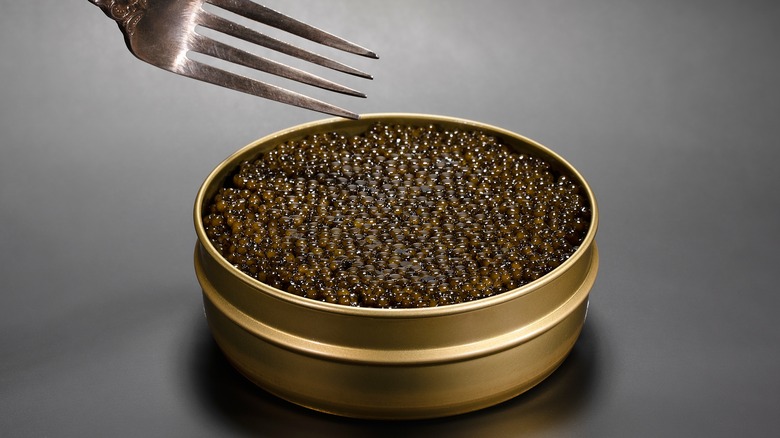tin of Golden Osetra Caviar 