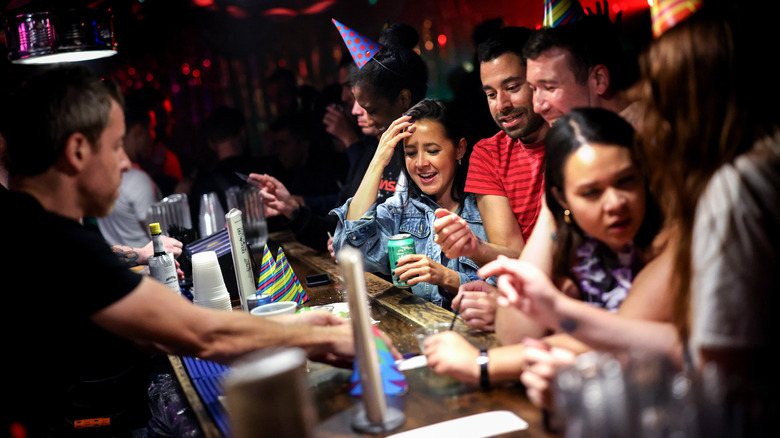 People inside a crowded bar