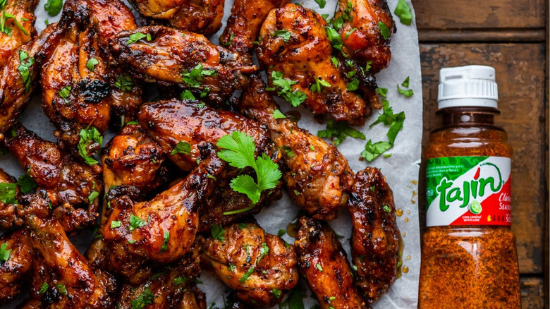 chicken wings with Tajín