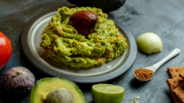 guacamole with Tajín and lime