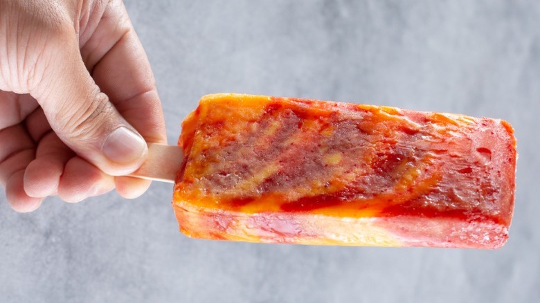 mango paleta with Tajín